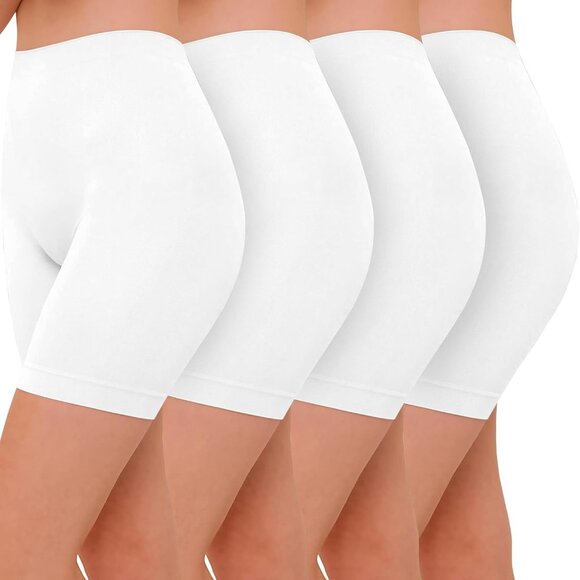 4 Pack Seamless Anti Chafing Slip Shorts for Women Under Dresses, Smooth Boy Sho - Picture 1 of 6